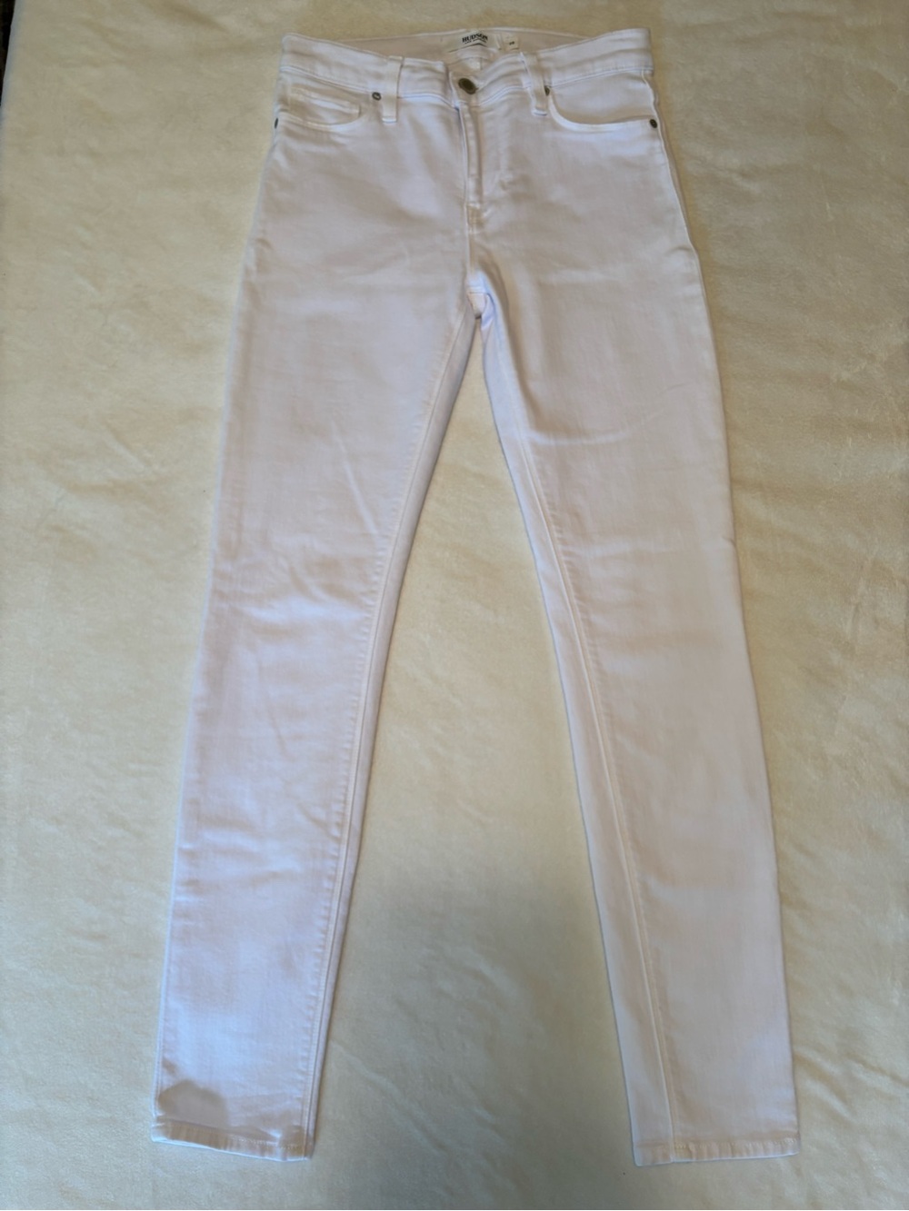 Hudson Nico Super Skinny White Jeans